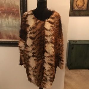 Tiger print jacket size XL fully lined